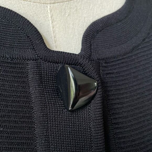 Exclusively Misook Cardigan Blazer Tunic Dress Black XS ￼ - Picture 7 of 12